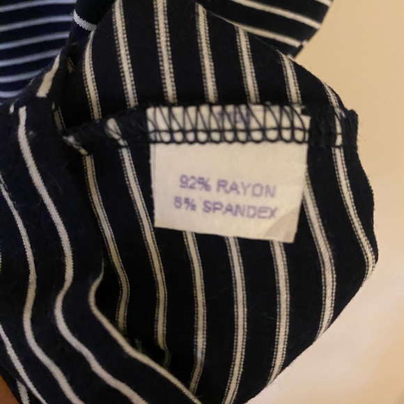 SLSF Navy and white striped tank- Size Small - Picture 4 of 12